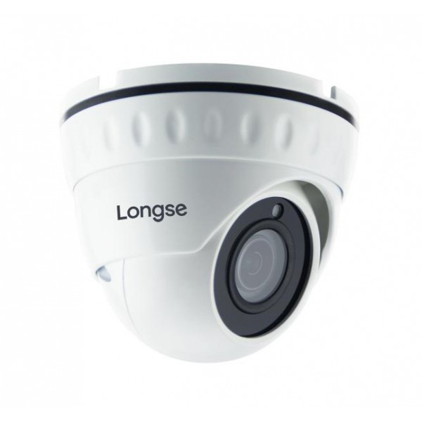 LONGSE IP POE Dome Κάμερα 1080p, 3.6mm, 3MP, IR 25M, SD card, αδιάβροχη