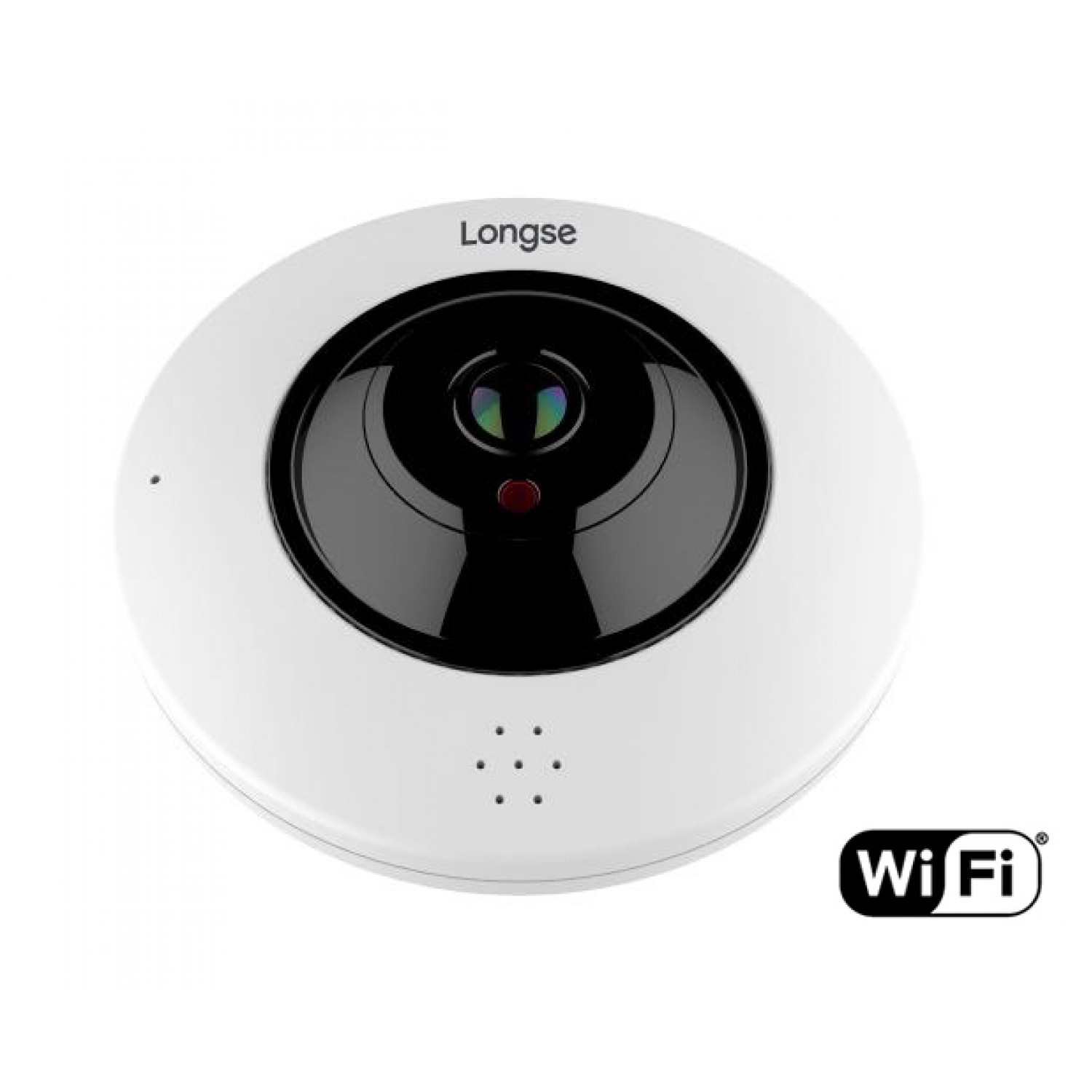 LONGSE IP WiFi PoE Dome Κάμερα IPP-004, 3MP Fisheye 360°, IR 20M, metal