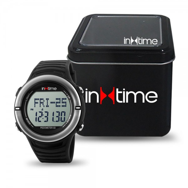 INTIME Ρολόι χειρός Hard-01, Pedometer, Παλμοί καρδιάς, Θερμίδες, ασημί INTIME Ρολόι χειρός Hard-01, Pedometer, Παλμοί καρδιάς, Θερμίδες, ασημί