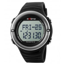 INTIME Ρολόι χειρός Hard-01, Pedometer, Παλμοί καρδιάς, Θερμίδες, ασημί