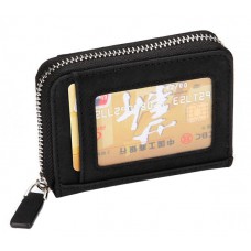 INTIME πορτοφόλι πιστωτικών καρτών IT-017, RFID, PU leather, μαύρο