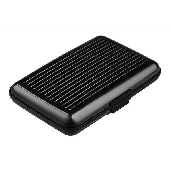 INTIME πορτοφόλι προστασίας ανάγνωσης πιστωτικών καρτών IT-018, μαύρο