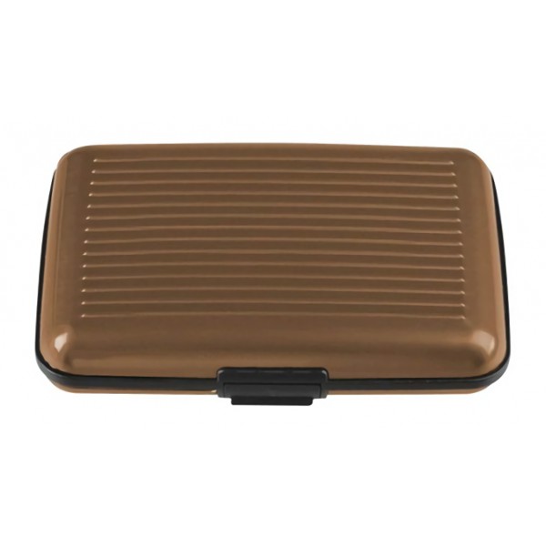 INTIME πορτοφόλι προστασίας ανάγνωσης πιστωτικών καρτών IT-019, καφέ