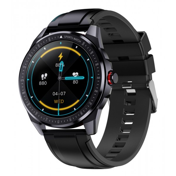 ΙΝΤΙΜΕ smartwatch SN88, 1.28" έγχρωμο, IP68, HR & Blood pressure, μαύρο ΙΝΤΙΜΕ smartwatch SN88, 1.28" έγχρωμο, IP68, HR & Blood pressure, μαύρο