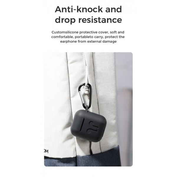 JOYROOM earphones με θήκη φόρτισης JR-T03S, true wireless, μαύρα