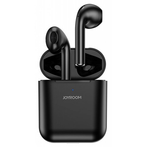 JOYROOM earphones με θήκη φόρτισης JR-T03S, true wireless, μαύρα