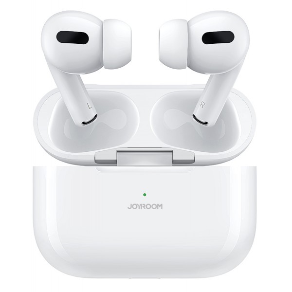 JOYROOM earphones με θήκη φόρτισης JR-T03S-PRO, true wireless, λευκά