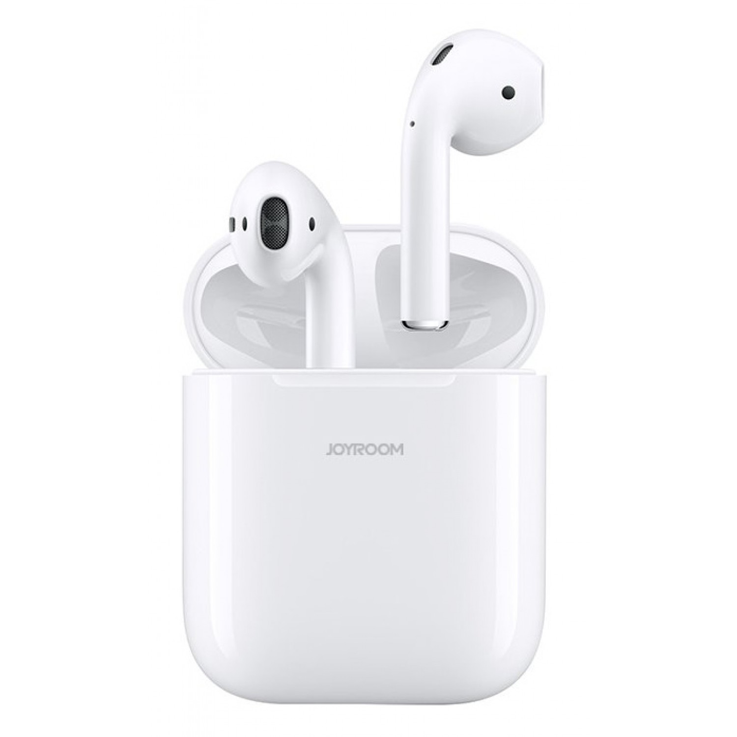 JOYROOM earphones με θήκη φόρτισης JR-T03S, true wireless, λευκά