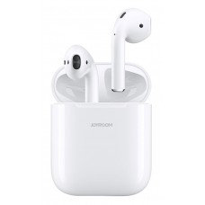 JOYROOM earphones με θήκη φόρτισης JR-T03S, true wireless, λευκά