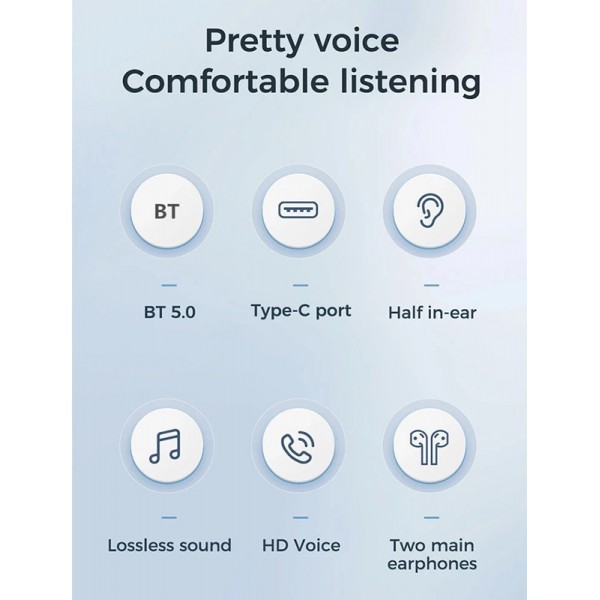 JOYROOM earphones με θήκη φόρτισης JR-TL8, true wireless, μαύρα JOYROOM earphones με θήκη φόρτισης JR-TL8, true wireless, μαύρα