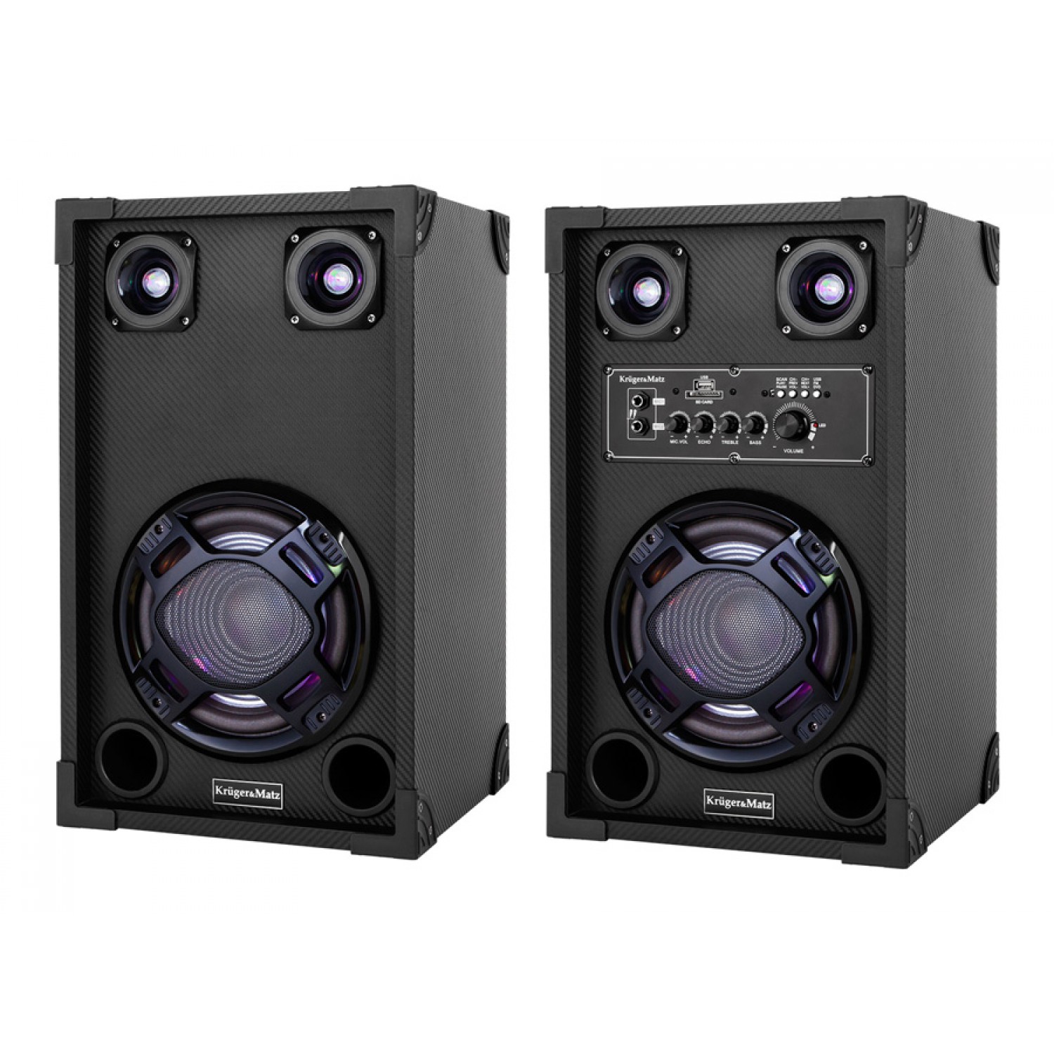 KRUGER&MATZ ηχεία 2.0 Stage Lite KM0546 Karaoke, 2x 30W, BT/FM/USB/SD