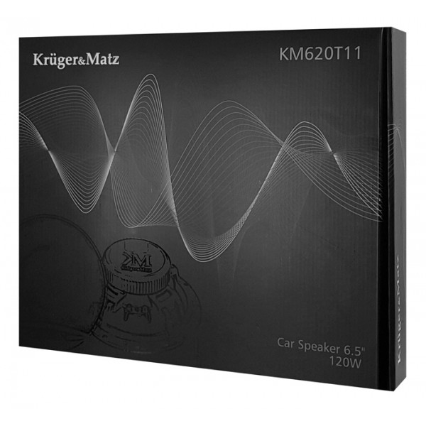 KRUGER&MATZ Κιτ ηχείων αυτοκινήτου KM620T11, 120W, 6.5", μαύρο KRUGER&MATZ Κιτ ηχείων αυτοκινήτου KM620T11, 120W, 6.5", μαύρο