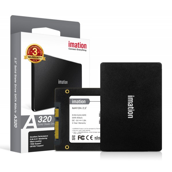 IMATION SSD A320 960GB, 2.5", SATA III, 520-450MB/s 7mm, TLC IMATION SSD A320 960GB, 2.5", SATA III, 520-450MB/s 7mm, TLC