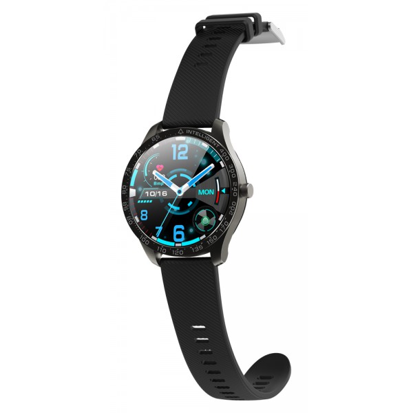 HIFUTURE Smartwatch SAVVY KW35, 1.3", IP68, heart rate monitor, μαύρο