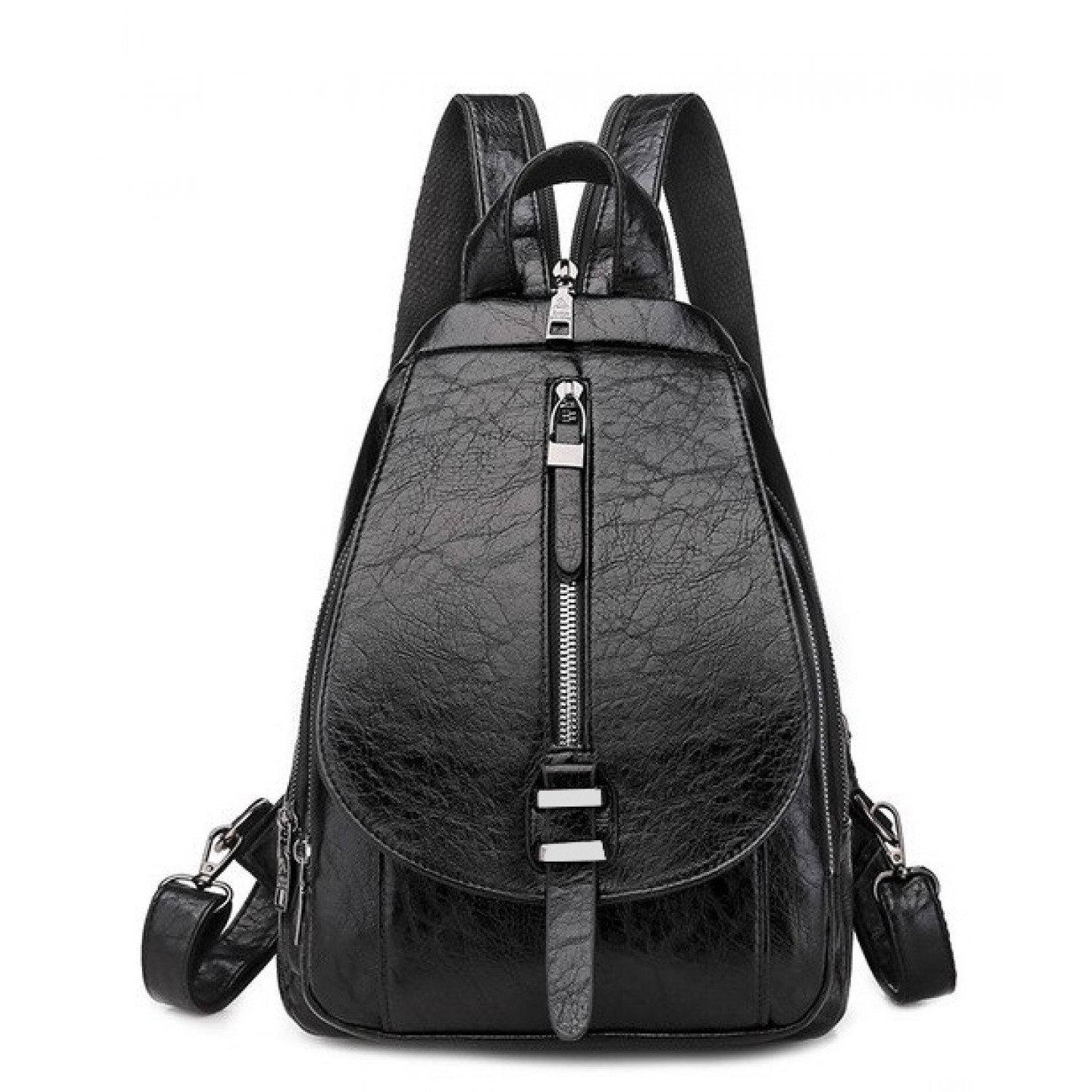 Γυναικεία τσάντα πλάτης LBAG-0003, μαύρη Γυναικεία τσάντα πλάτης LBAG-0003, μαύρη