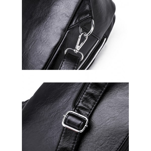 Γυναικεία τσάντα πλάτης LBAG-0003, μαύρη Γυναικεία τσάντα πλάτης LBAG-0003, μαύρη