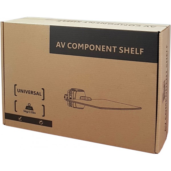 BRATECK ράφι στήριξης LP61-DVD για συσκευές προβολής, έως 5kg, μαύρη BRATECK ράφι στήριξης LP61-DVD για συσκευές προβολής, έως 5kg, μαύρη