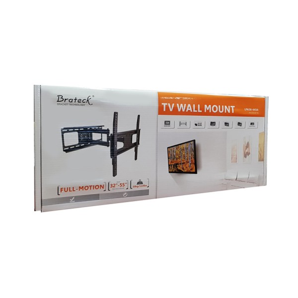 BRATECK βάση TV τοίχου με πλήρες κίνηση LPA36-443A , για 32-55", 50kg