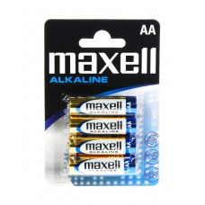 MAXELL Αλκαλικές μπαταρίες μεγέθους AA Συσκευασία μπλίστερ 4 τεμαχίων