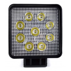 LED προβολέας οχημάτων LWW0001, 9x LED, 10.5 x 10.5cm, μαύρος