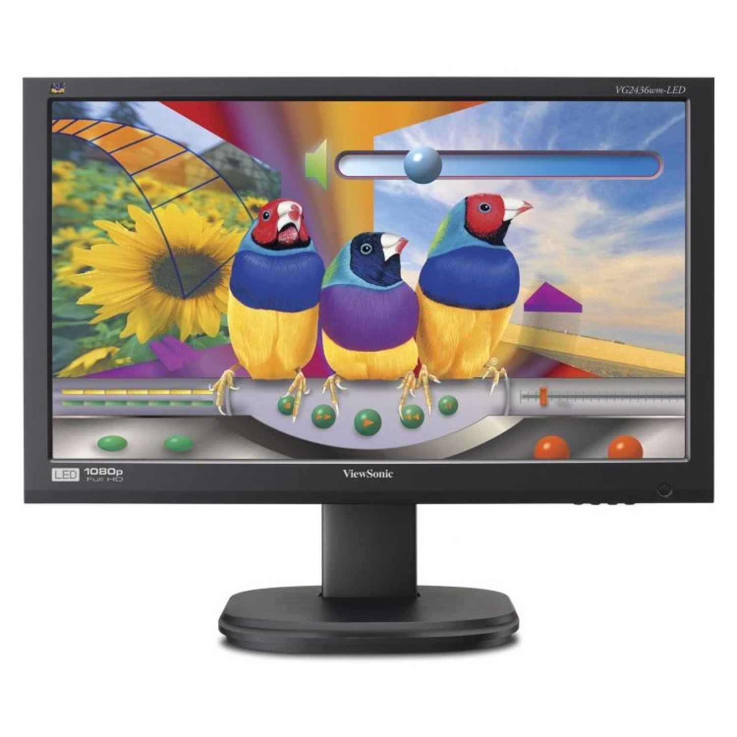VIEWSONIC used οθόνη VG2436WM LED, 23.6" Full HD, VGA/DVI-D, SQ VIEWSONIC used οθόνη VG2436WM LED, 23.6" Full HD, VGA/DVI-D, SQ