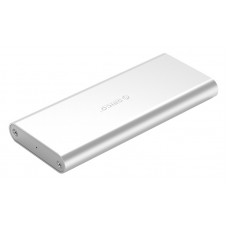 ORICO θήκη για Μ.2 B key SSD M2G-U3, USB 3.0, 5Gbps, 2TB, ασημί