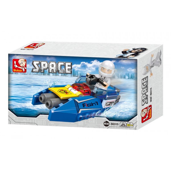 SLUBAN Τουβλάκια Space, Space Jet M38-B0315, 48τμχ SLUBAN Τουβλάκια Space, Space Jet M38-B0315, 48τμχ