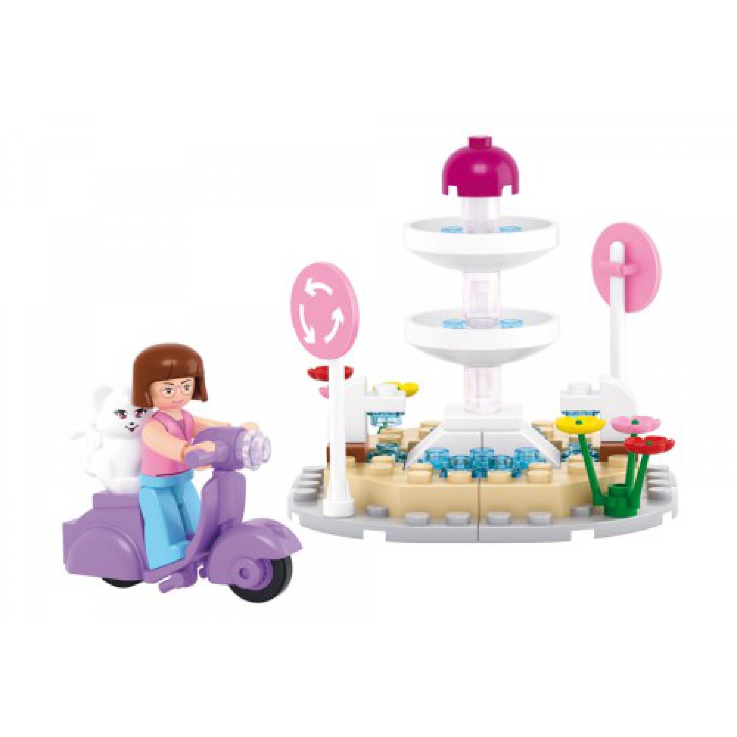 SLUBAN Τουβλάκια Girls Dream, Fountain M38-B0519, 79τμχ