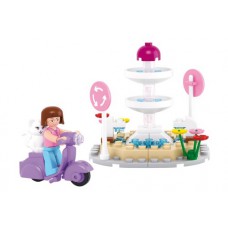 SLUBAN Τουβλάκια Girls Dream, Fountain M38-B0519, 79τμχ