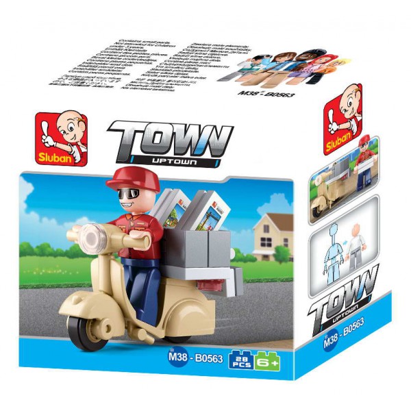 SLUBAN Τουβλάκια Town, Courier M38-B0563, 28 τμχ SLUBAN Τουβλάκια Town, Courier M38-B0563, 28 τμχ