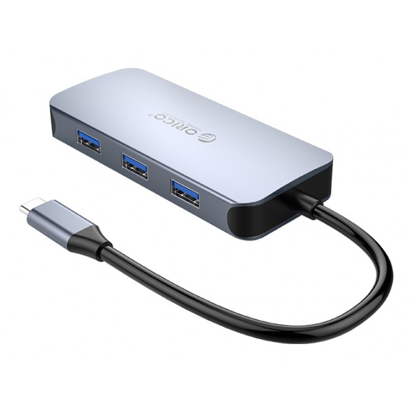 ORICO docking station MC-U602P, USB Type-C, 6-ports, γκρι