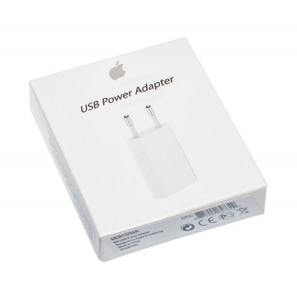 APPLE Φορτιστής τοίχου MD813ZM-A, USB, 5W, 1A, λευκό APPLE Φορτιστής τοίχου MD813ZM-A, USB, 5W, 1A, λευκό