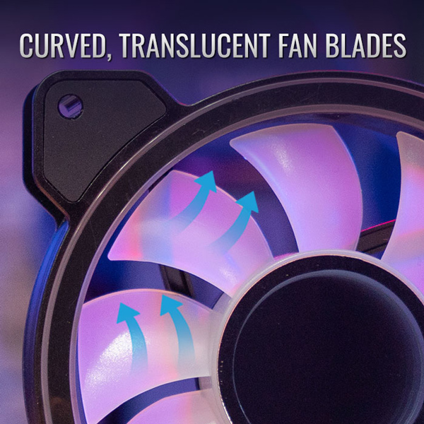 AEROCOOL LED ανεμιστήρας MIRAGE-12ARGB, 120mm, RGB
