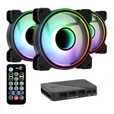 AEROCOOL Kit LED ανεμιστήρων MIRAGE-12PRO, 120mm, RGB