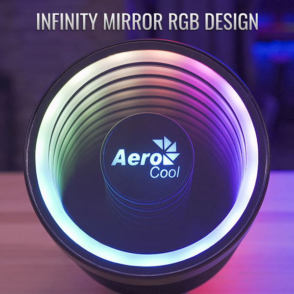 AEROCOOL ψύκτρα για CPU MIRAGE-5ARGB-PWM-4P, 3000rpm, 30dBA, 74.3CFM