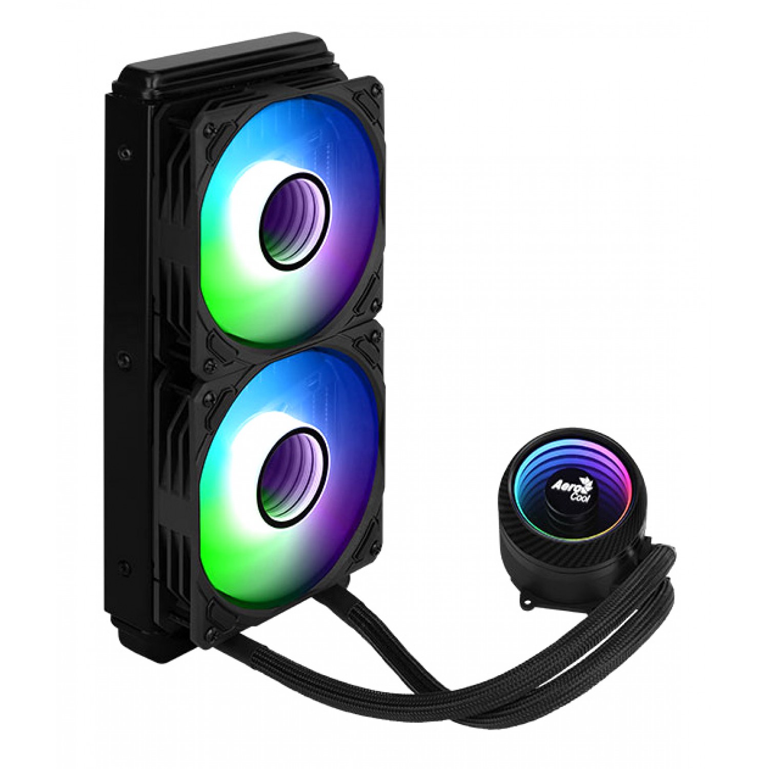 AEROCOOL liquid cooler MIRAGE-L240, 120mm, LED RGB, 2x fans