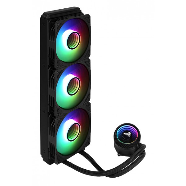 AEROCOOL liquid cooler MIRAGE-L360, 120mm, LED RGB, 3x fans
