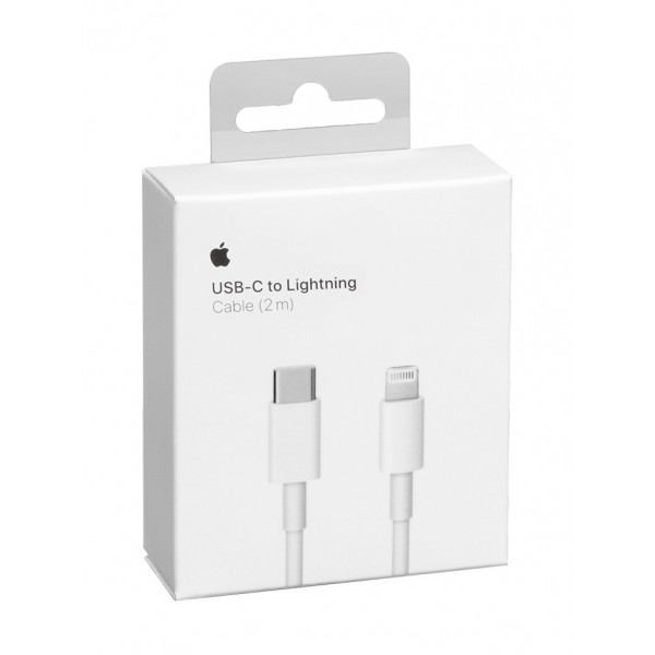 APPLE Καλώδιο USB Type-C σε Lightning, MK0X2AM-A (A1656), 1m, λευκό