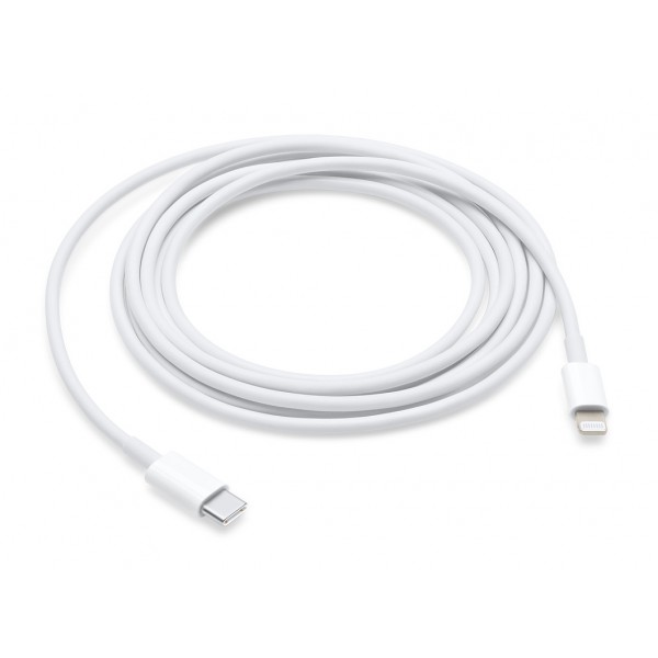 APPLE Καλώδιο USB Type-C σε Lightning, MKQ42AM-A (A1702), 2m, λευκό