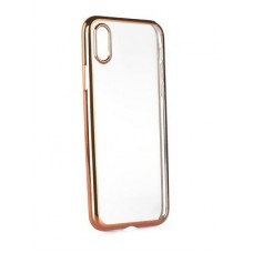 POWERTECH Θήκη Metal TPU για iPhone X, Rose Gold