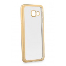 POWERTECH Θήκη Metal TPU για Samsung A3 2017, Gold
