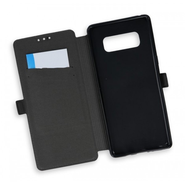 POWERTECH Θήκη Slim Book για Samsung Note 8, Black