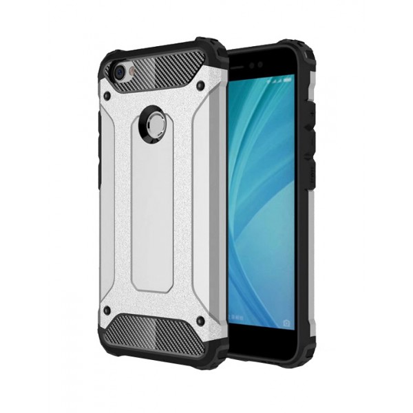 POWERTECH θήκη Hybrid Protect για Xiaomi Redmi Note 5A, ασημί