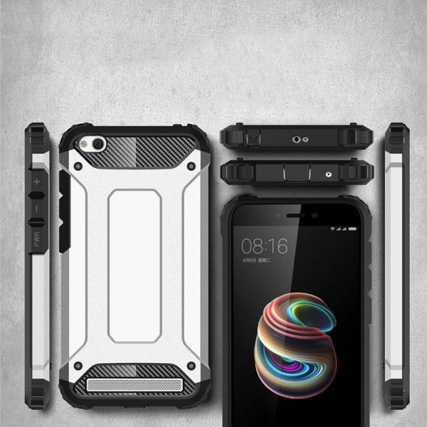 POWERTECH θήκη Hybrid Protect για Xiaomi Redmi 5A, ασημί