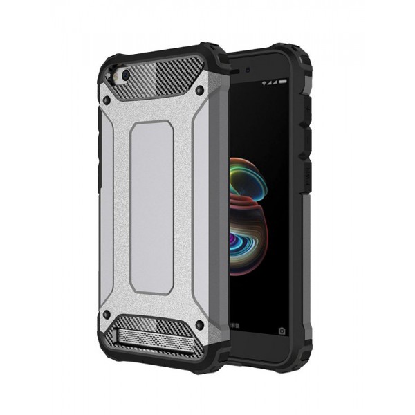 POWERTECH θήκη Hybrid Protect για Xiaomi Redmi 5A, ασημί