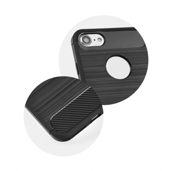 POWERTECH Θήκη Carbon Flex για Huawei P20 Lite, μαύρη