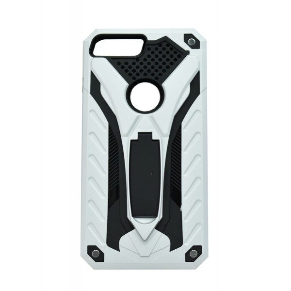 POWERTECH θήκη Hybrid Endurance για Apple iPhone 8 Plus, ασημί