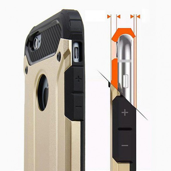 POWERTECH θήκη Hybrid Protect για Samsung Galaxy A8 Plus 2018, μαύρη