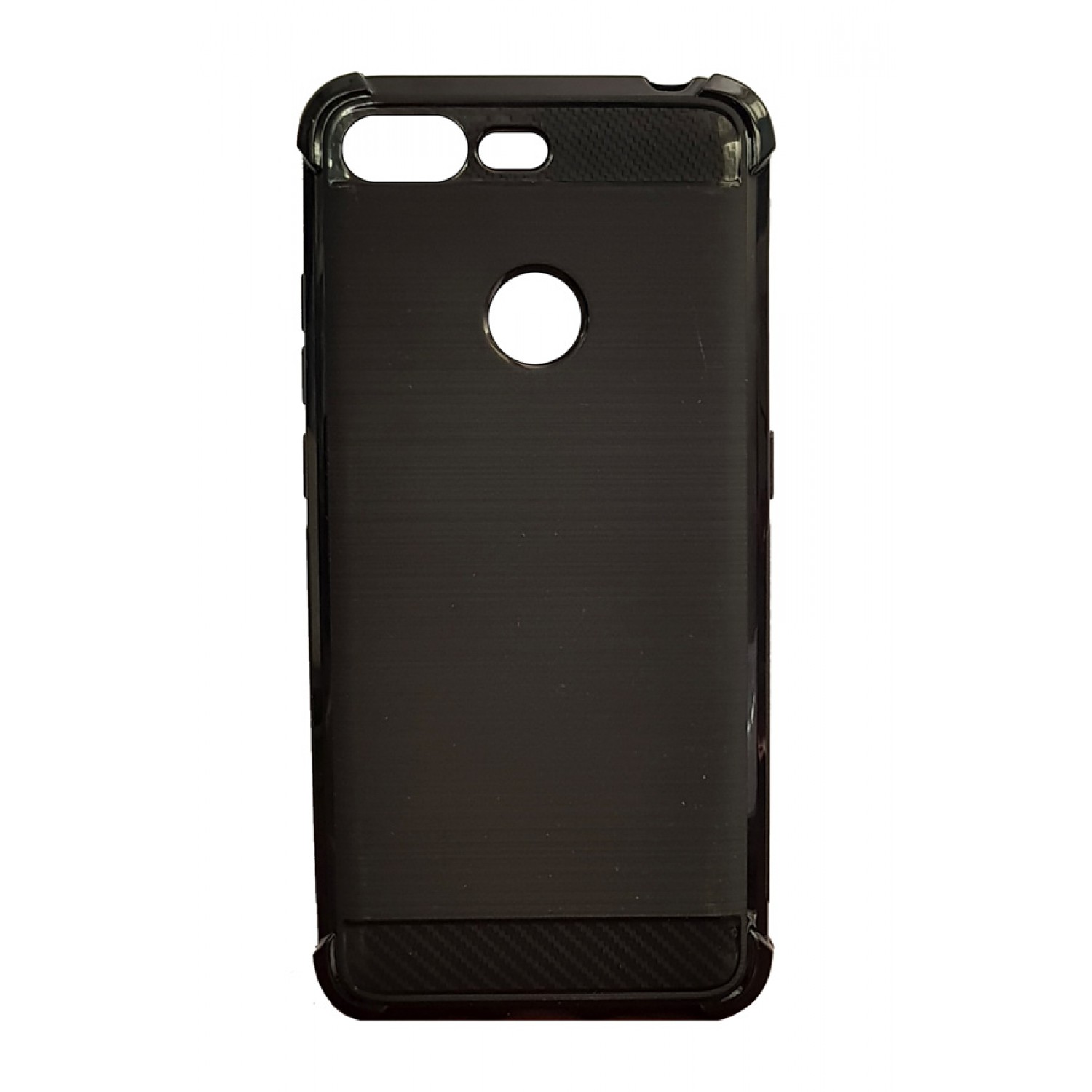 POWERTECH Θήκη Carbon Bumper για Nubia V18/N3, μαύρη