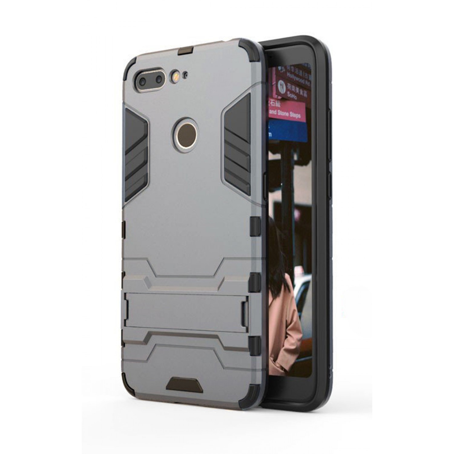 POWERTECH Θήκη Guardian για Nubia V18/N3, ασημί POWERTECH Θήκη Guardian για Nubia V18/N3, ασημί